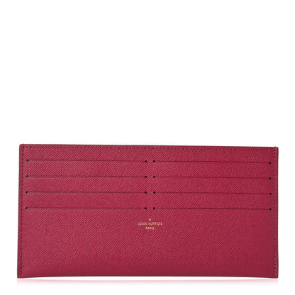 Louis Vuitton Calfskin Felicie Card Holder Insert Fuchsia 1 of 6