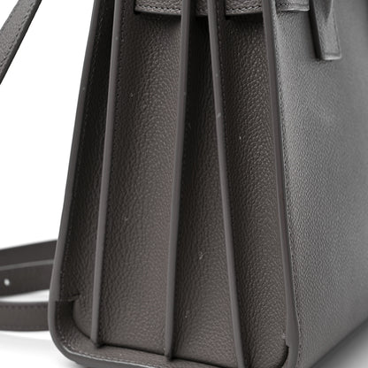 Saint Laurent Grained Calfskin Baby Sac De Jour Fog 10 of 12
