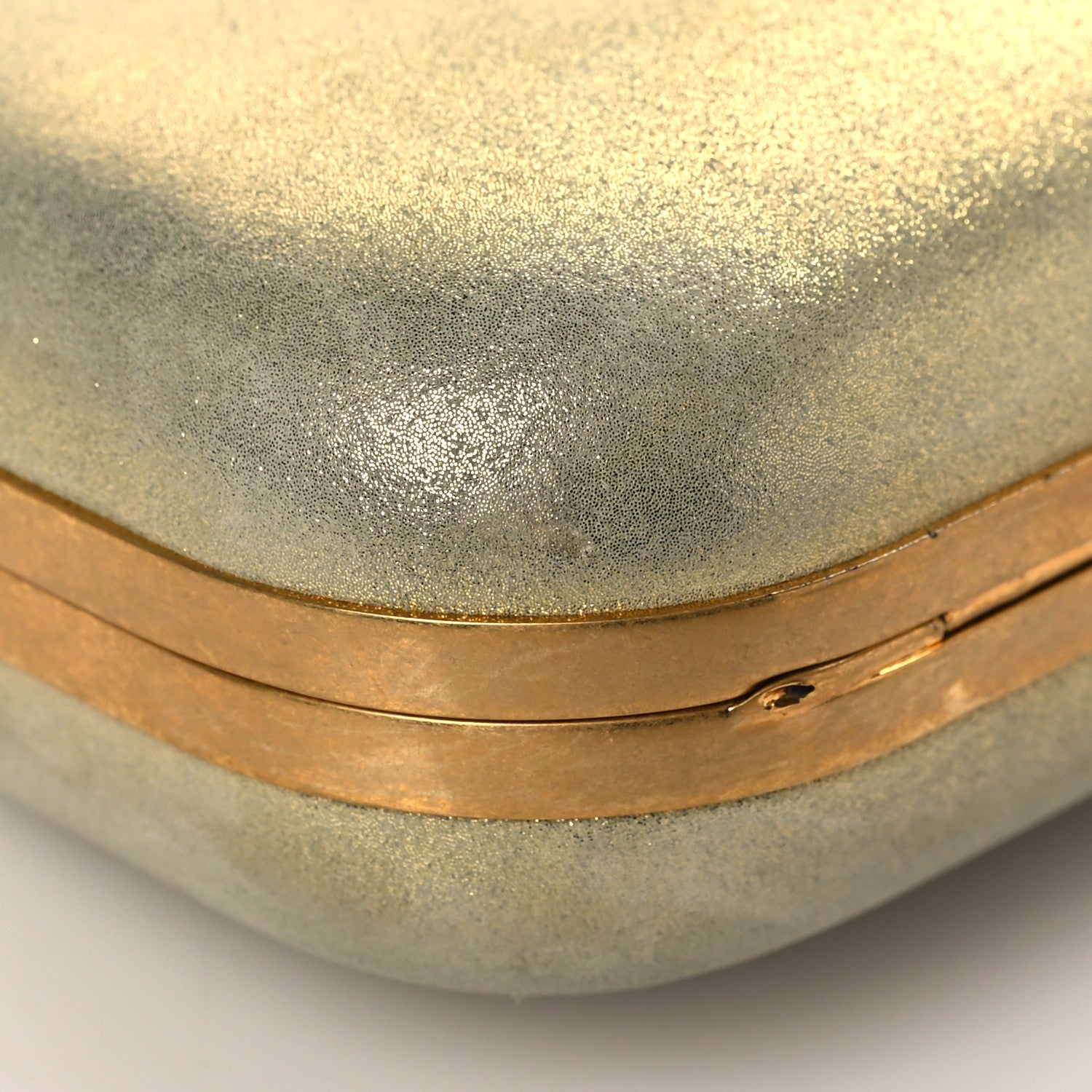 Alexander McQueen Metallic Lambskin Skull Knuckle Box Clutch Gold 9 of 10