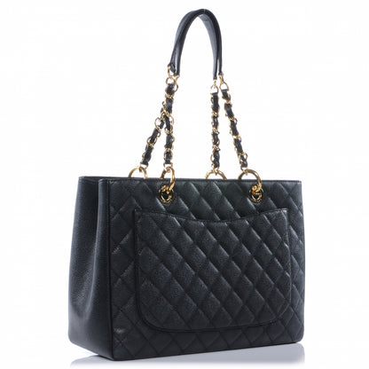 Chanel Caviar Grand Shopping Tote GST Black 3 of 7