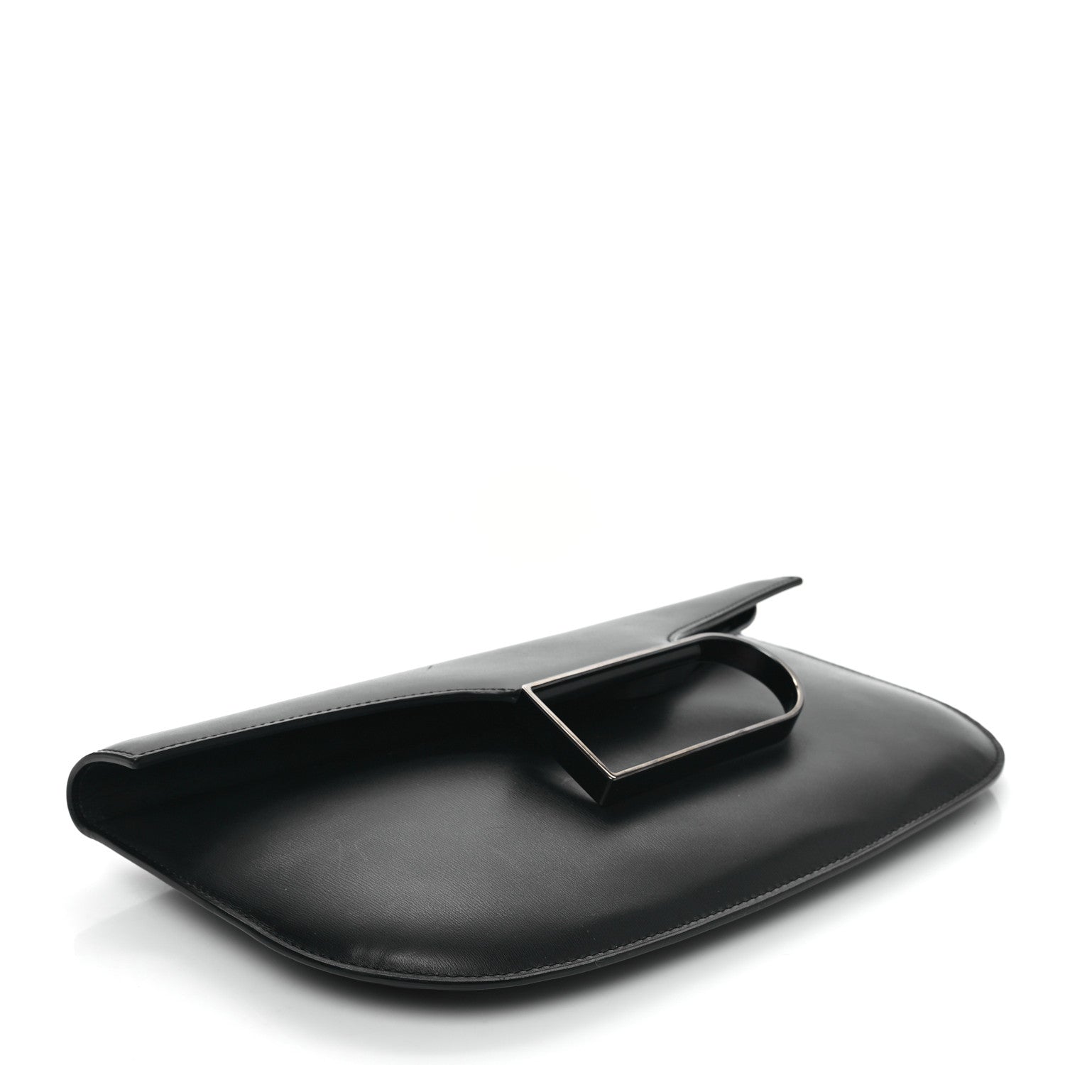 Delvaux Box Calfskin Double Je Clutch Black 6 of 11