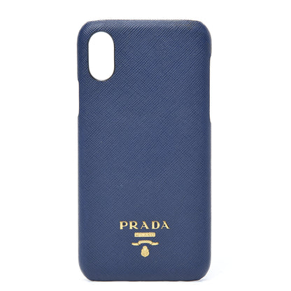 Prada Saffiano Metal iPhone X Case Bleuette 1 of 8