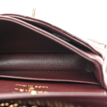 Chanel Lambskin Quilted Mini Double Flap With Hook Dark Brown 5 of 11