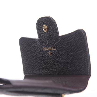 Chanel Caviar Quilted Compact Flap Wallet Black 8 of 9