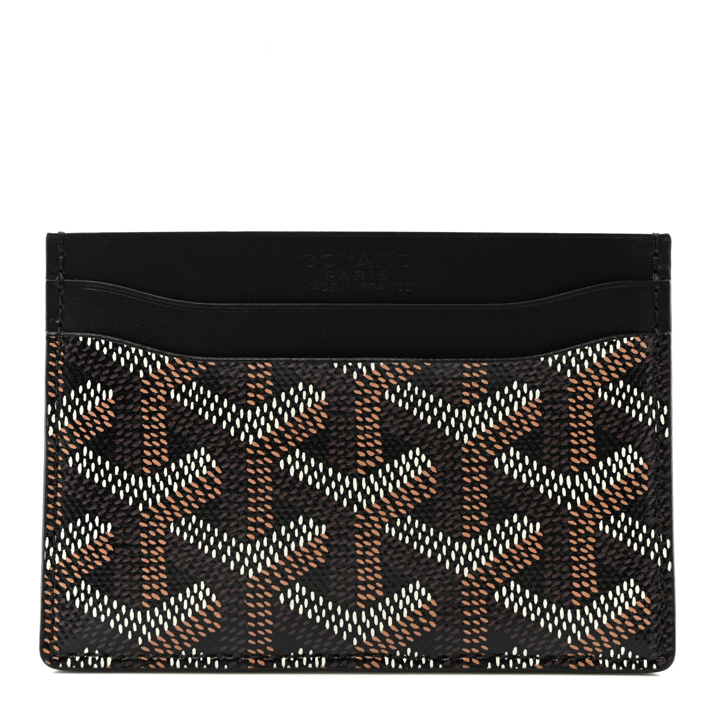 Goyardine Saint Sulpice Card Holder Black