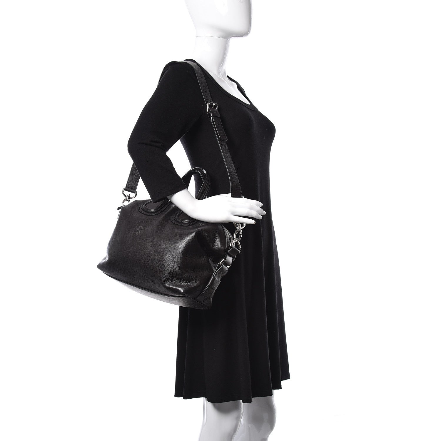 Givenchy Pebbled Calfskin Small Nightingale Black 2 of 10