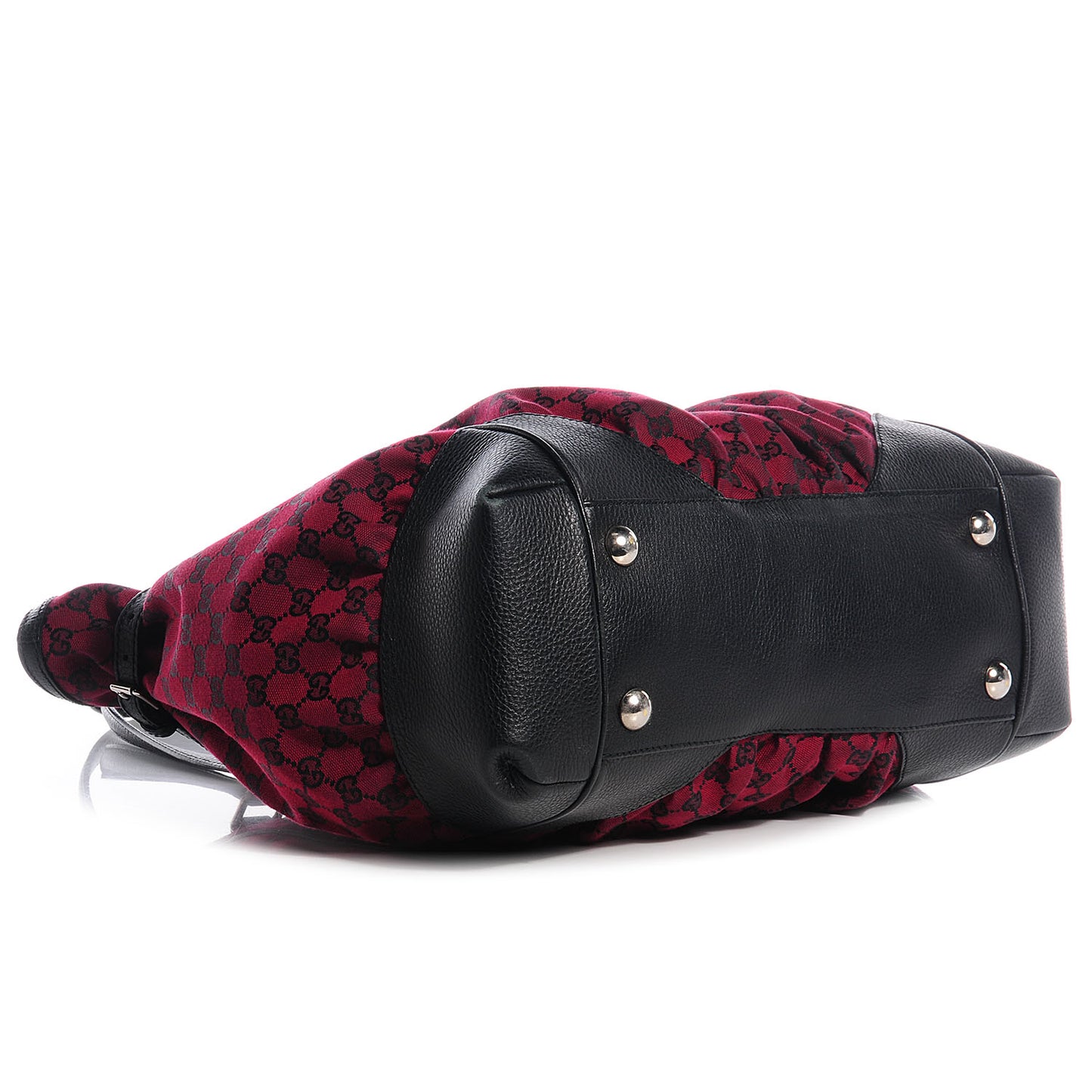 Monogram Full Moon Tote Red Black