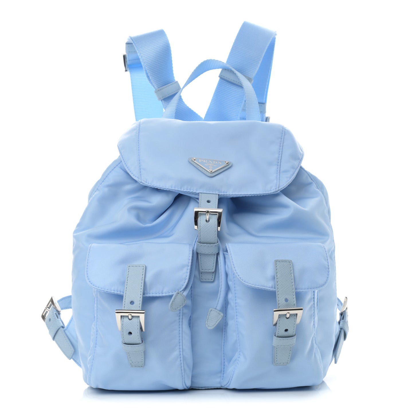 Tessuto Nylon Vela Small Backpack Celeste