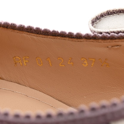Christian Dior Canvas Embroidered 4 Saisons Embroidered J'Adior Slingback Pumps 37.5 Lilac Multicolor 9 of 9