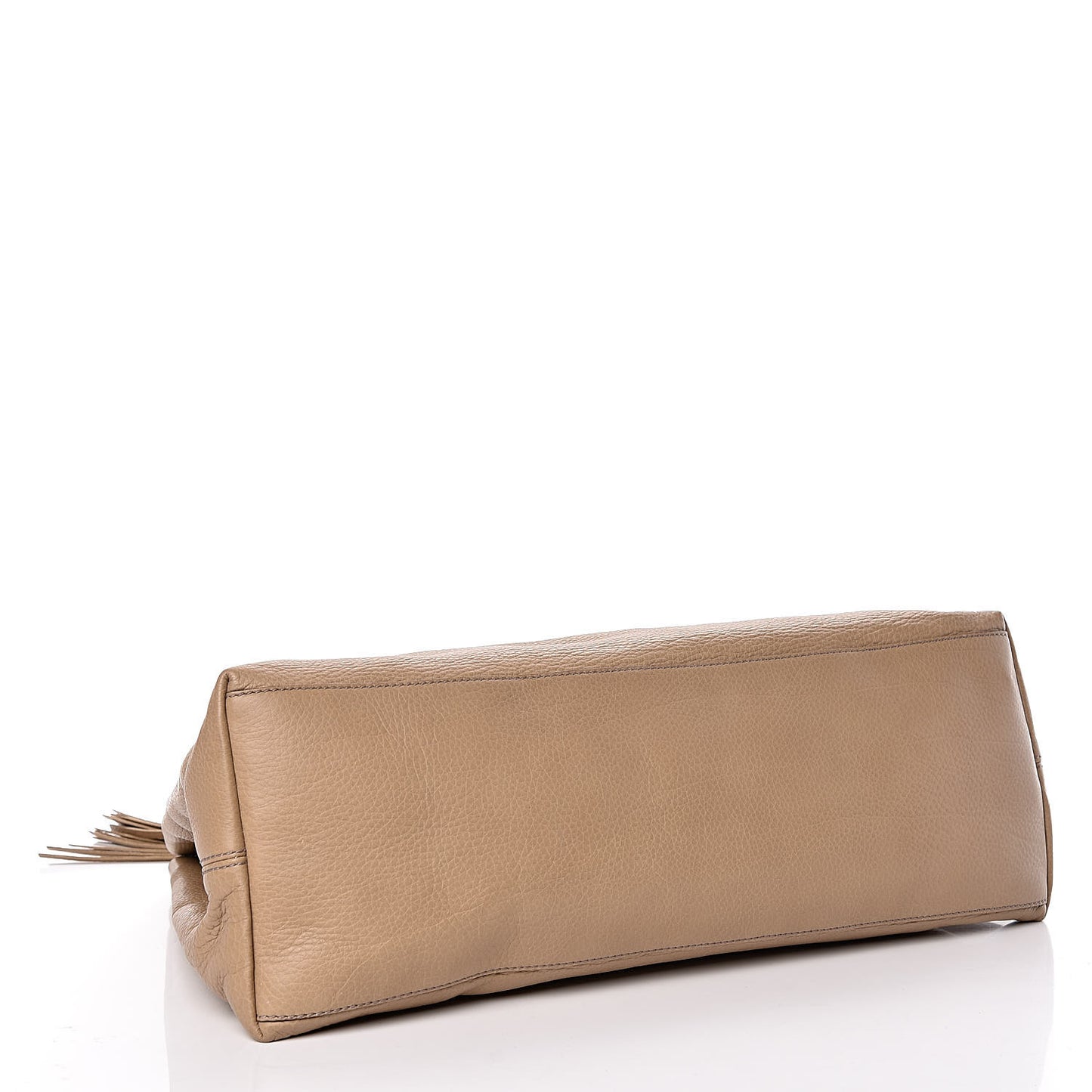 Pebbled Calfskin Large Soho Chain Shoulder Bag Nude