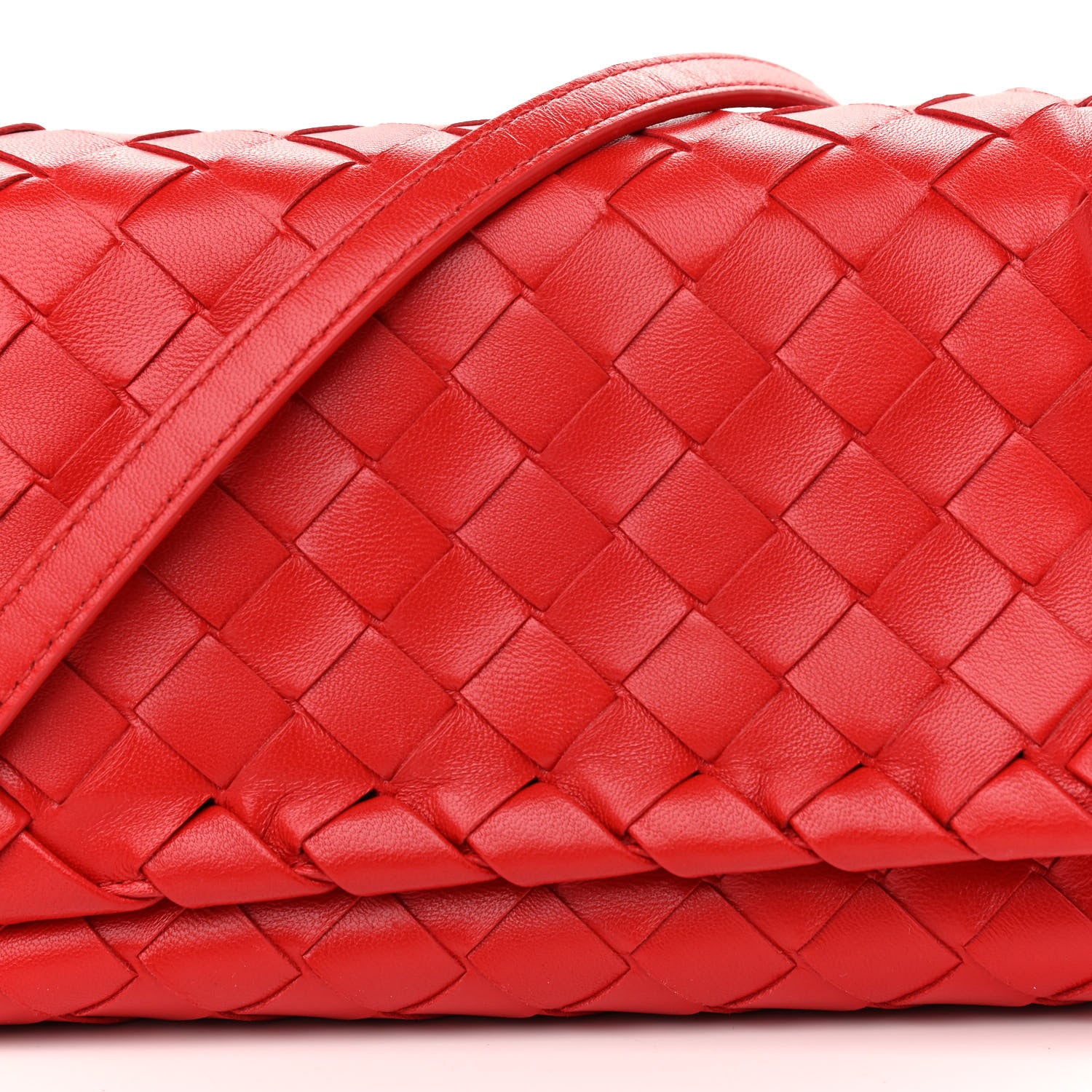 Bottega Veneta Nappa Intrecciato Mini Crossbody Red 8 of 10
