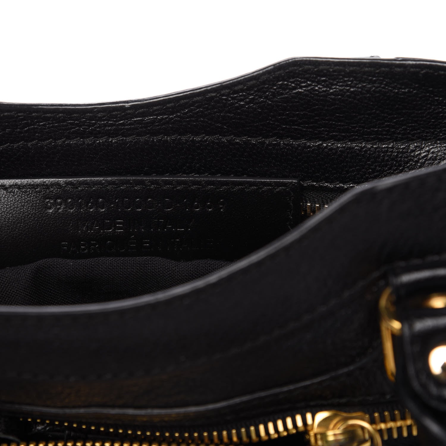 Balenciaga Chevre Gold Metallic Edge Hardware Mini City Black 9 of 9