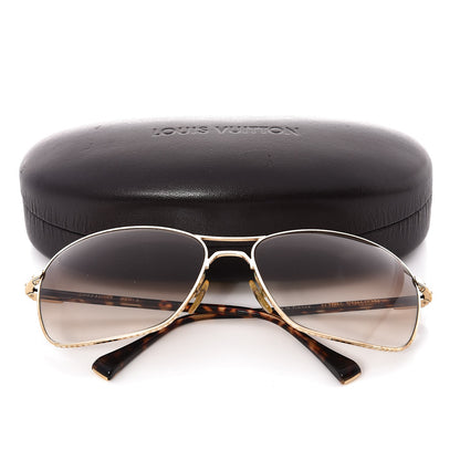 Louis Vuitton Conspiration Pilote Sunglasses Z0034U Gold 8 of 8