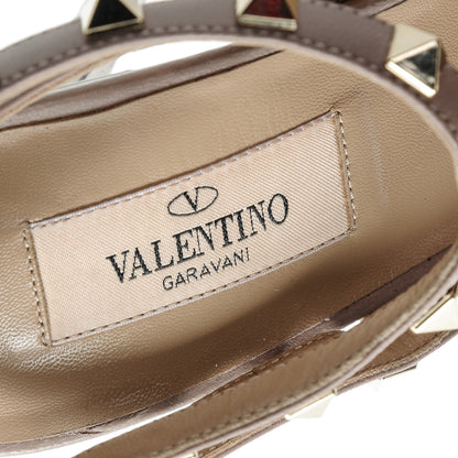 Valentino Garavani Patent Rockstud Ankle Strap 100mm Pumps 40 Light Ivory Poudre 8 of 9