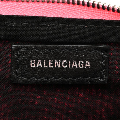 Balenciaga Washed Denim BB Monogram Le Cagole Mini Purse With Chain Pink 6 of 11