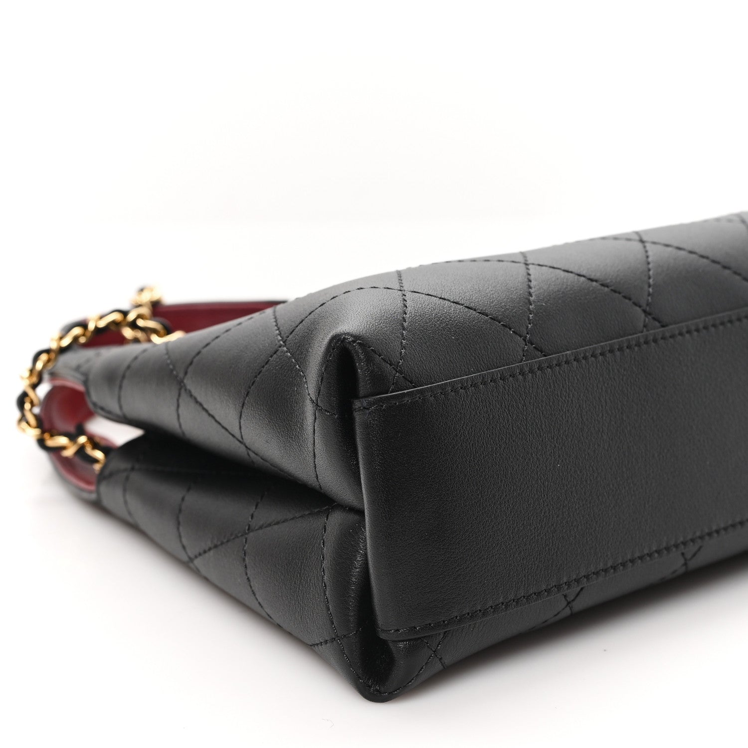 Chanel Calfskin Chic Lady Small Shopping Tote Black 9 of 11