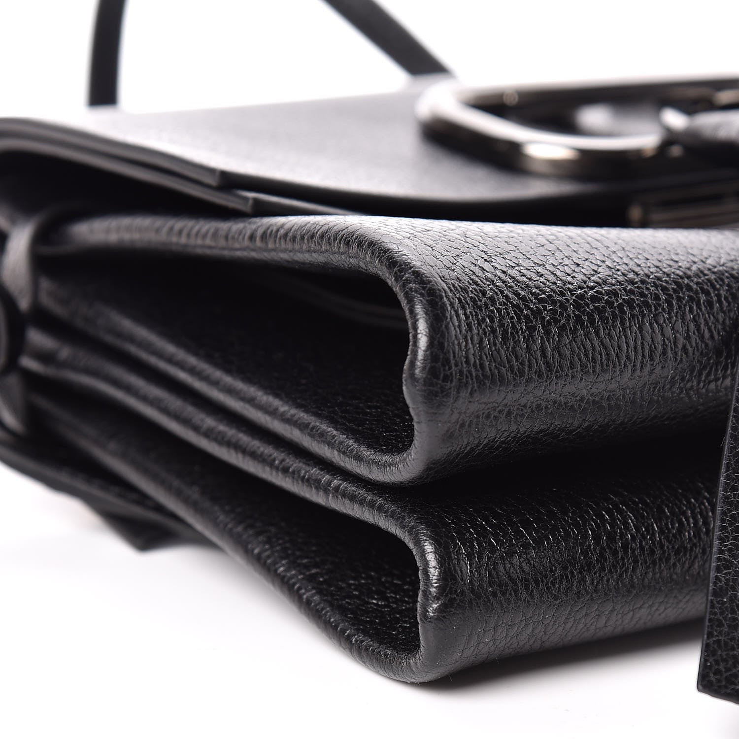 Valentino Garavani Calfskin Small VRing Crossbody Bag Black 5 of 11