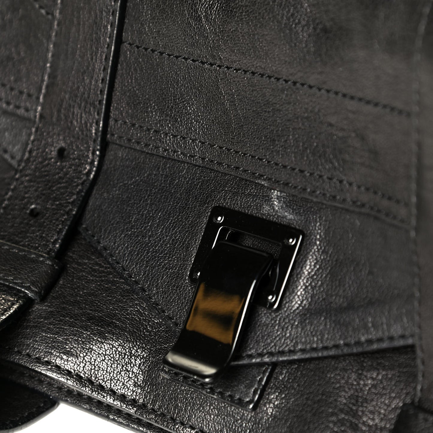 Lambskin PS1 Pochette Clutch Black