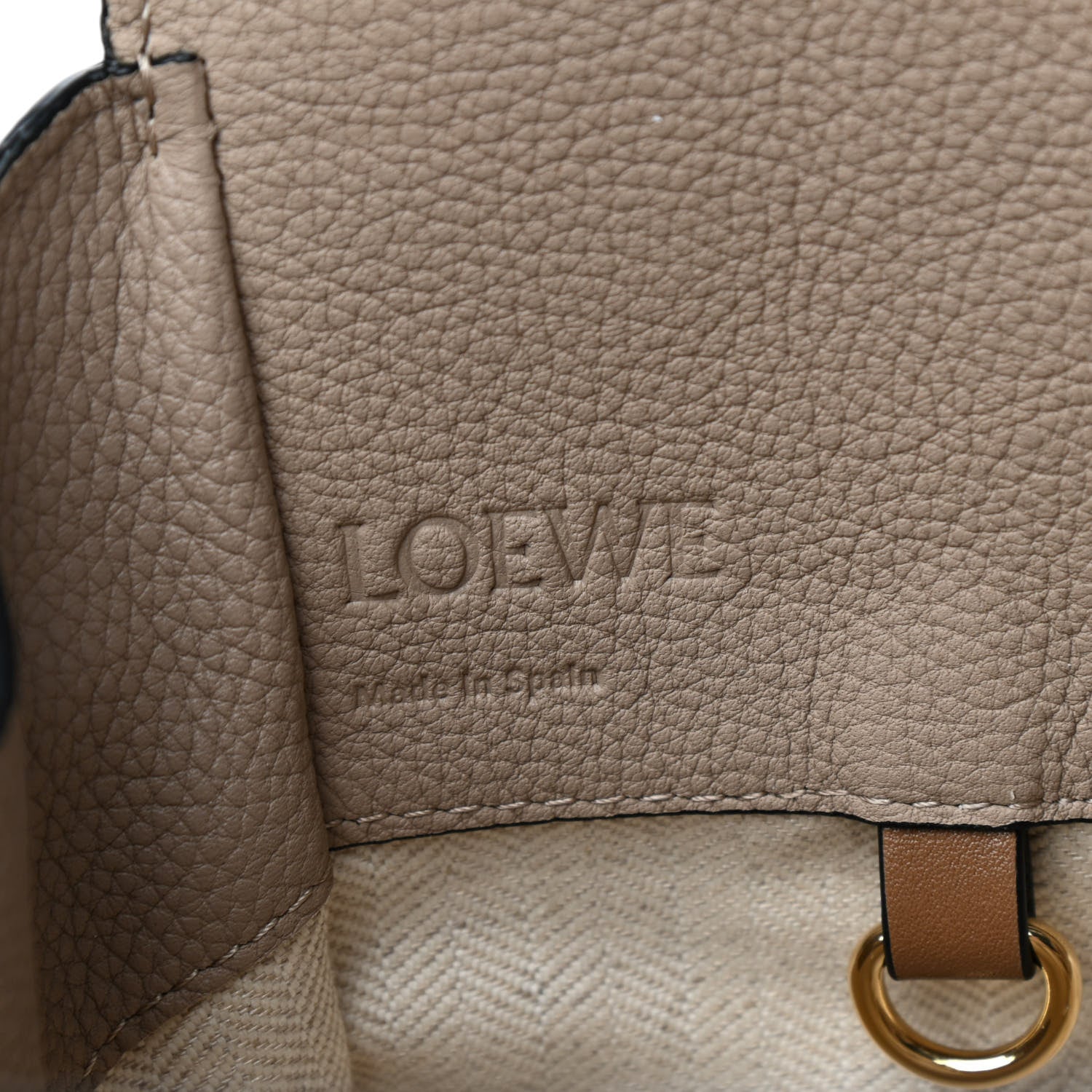 Loewe Calfskin Mini Hammock Shoulder Bag Sand Mink 7 of 9