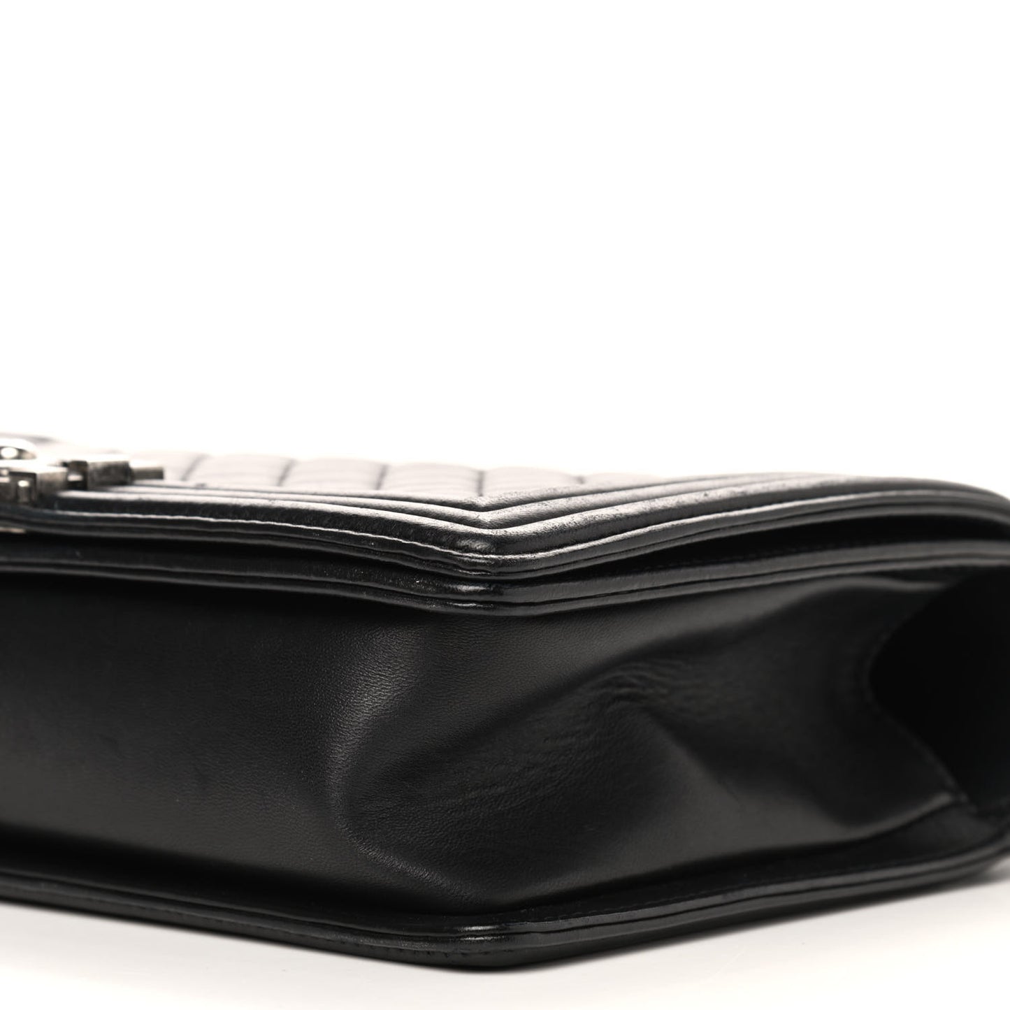 Lambskin Quilted New Medium Boy Flap Black