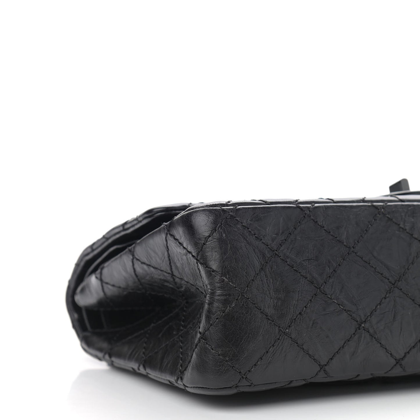 Aged Calfskin Quilted 2.55 Reissue 226 Flap So Black