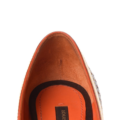 Louis Vuitton Monogram Perforated Pumps 37 Orange 14 of 15