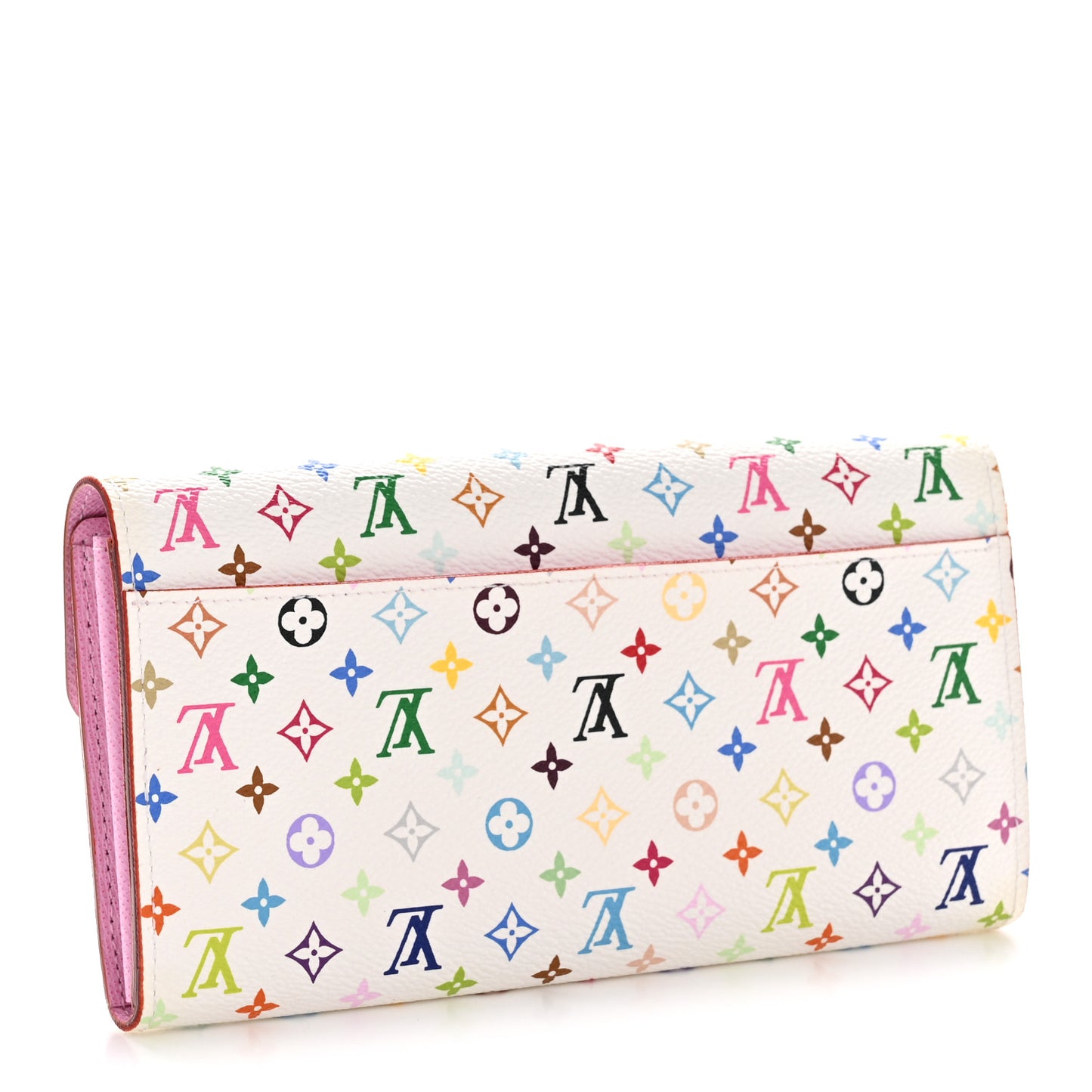 Monogram Multicolor Sarah Wallet NM White Litchi