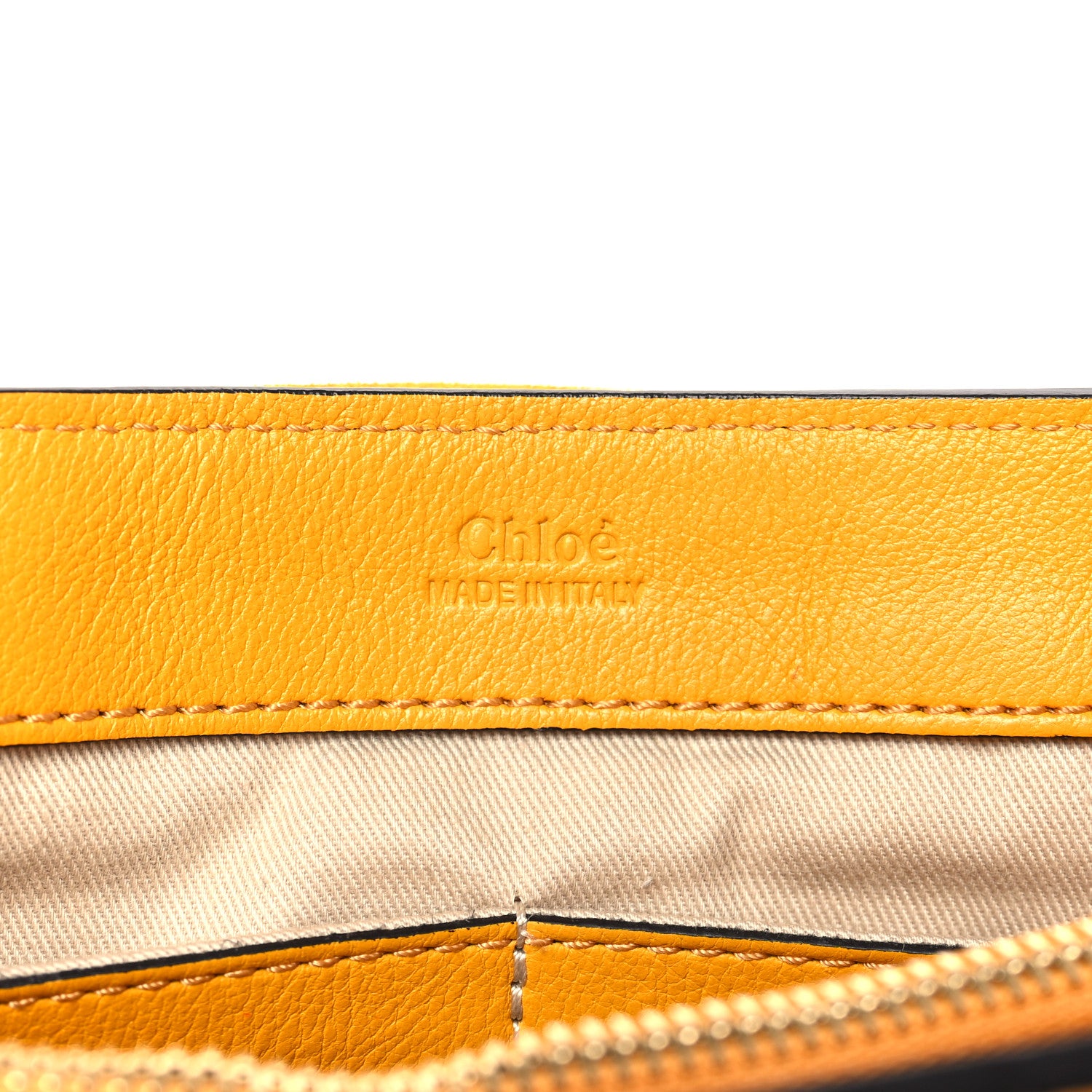 Chloe Calfskin Small Faye Day Shoulder Bag Dusty Yellow 6 of 9