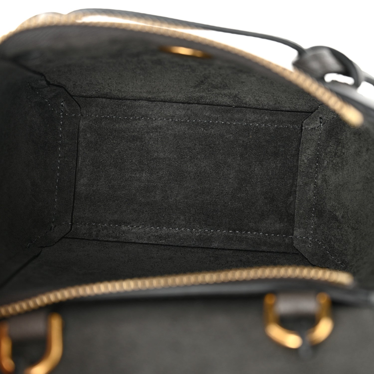 Celine Grained Calfskin Pico Belt Bag Grey 5 of 10
