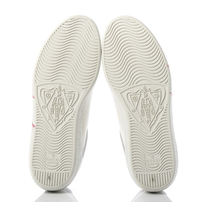 Gucci Distressed Calfskin Mens Ace Blade Sneakers 8 White 5 of 8
