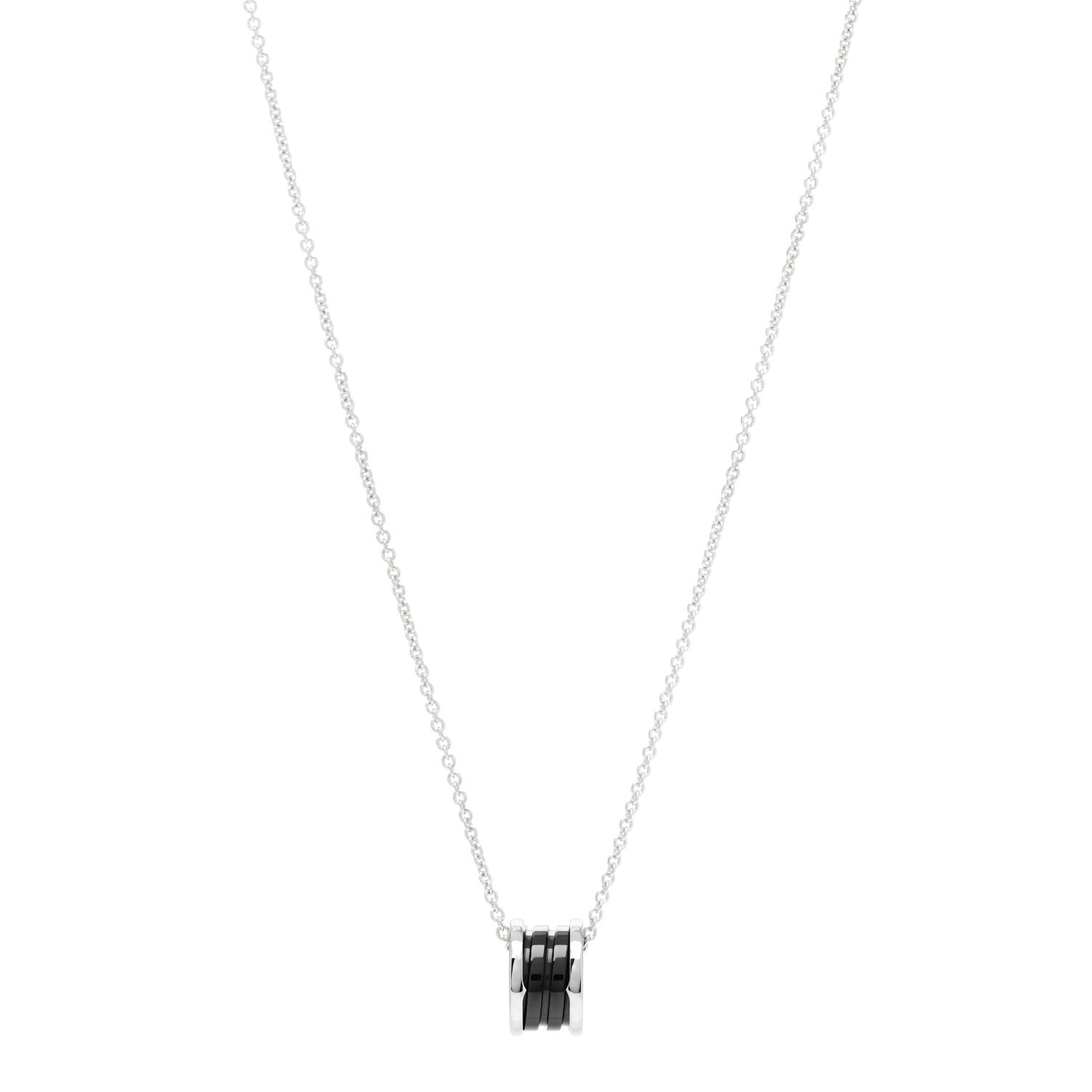 Bulgari Sterling Silver Ceramic Save The Children Pendant Necklace 1 of 7