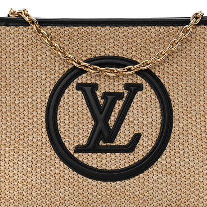 Louis Vuitton Raffia Calfskin Monogram Giant Pouch 7 of 9