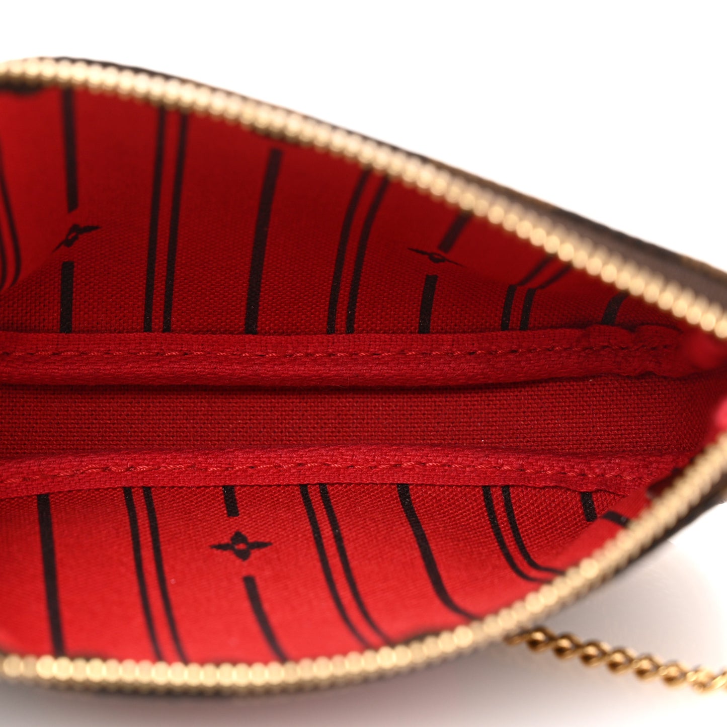 Damier Ebene Complice Trunks and Bags Mini Pochette Accessories Red
