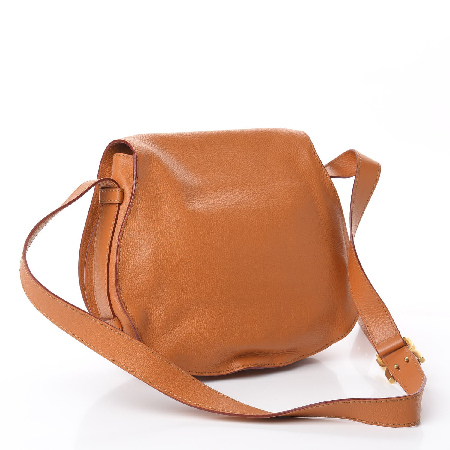 Chloe Calfskin Medium Marcie Round Crossbody Bag Indian Summer 2 of 8