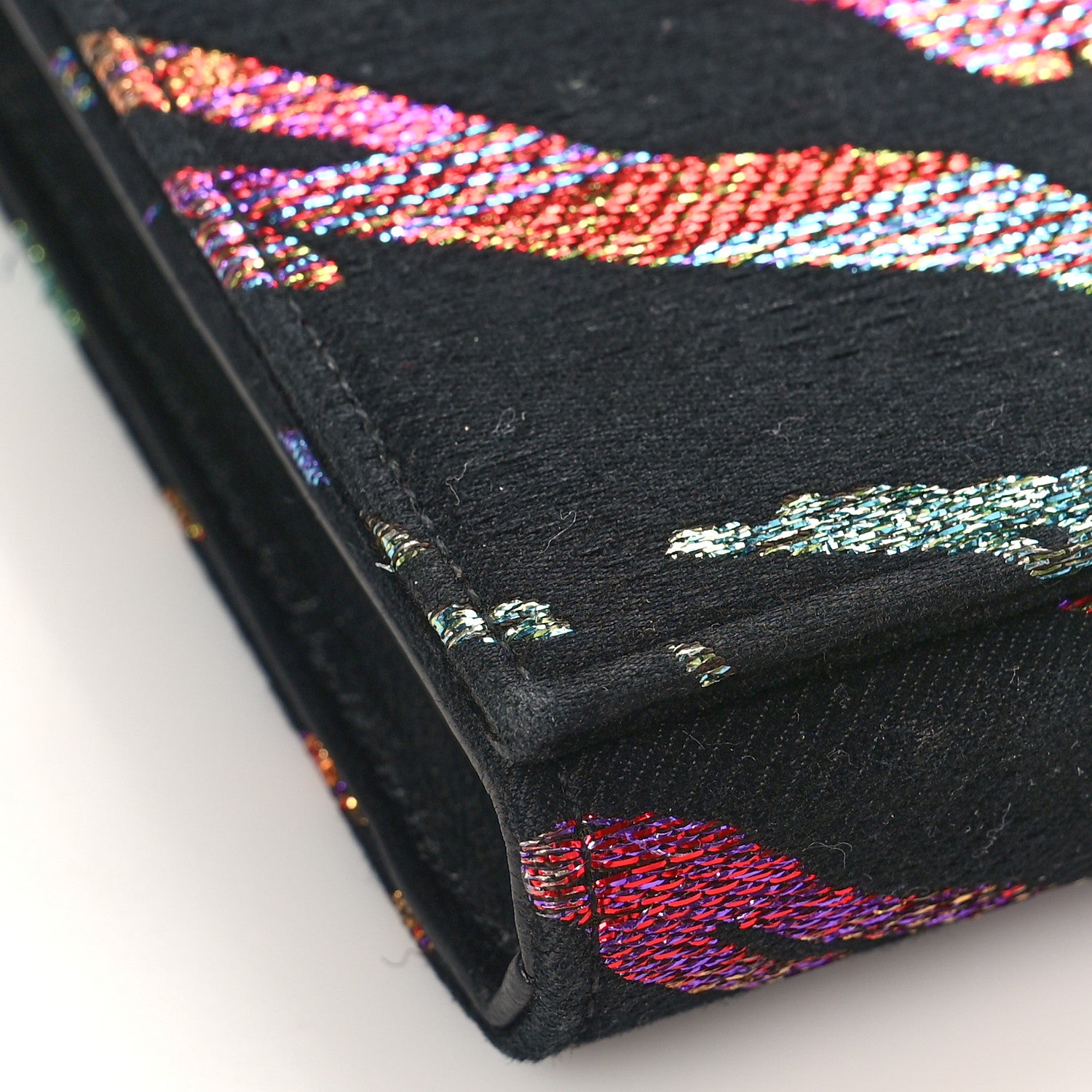 Saint Laurent Tiger Burnout Monogram Chain Wallet Multicolor 7 of 11