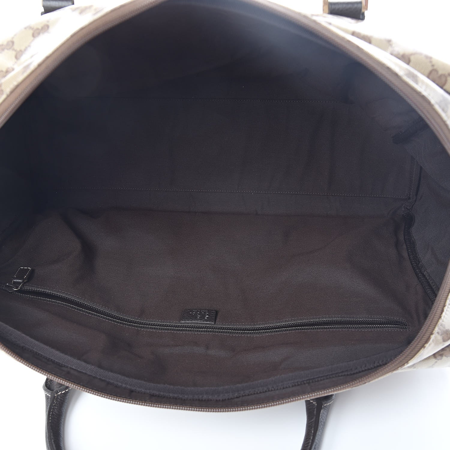 Gucci Crystal Monogram Large Carry On Duffle Bag Dark Brown 5 of 9