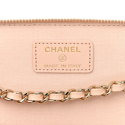Chanel Caviar Quilted Small Vanity Case With Chain Light Beige 9 of 12