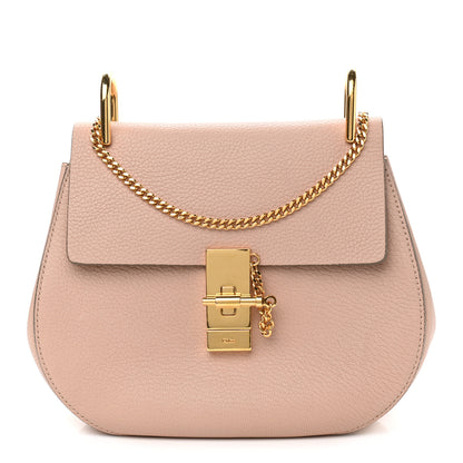 Chloe Grained Lambskin Drew Shoulder Bag Cement Pink 1 of 10