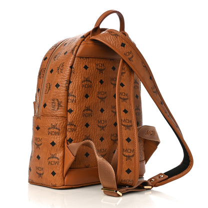 MCM Visetos Small Stark Rabbit Backpack Cognac 3 of 9