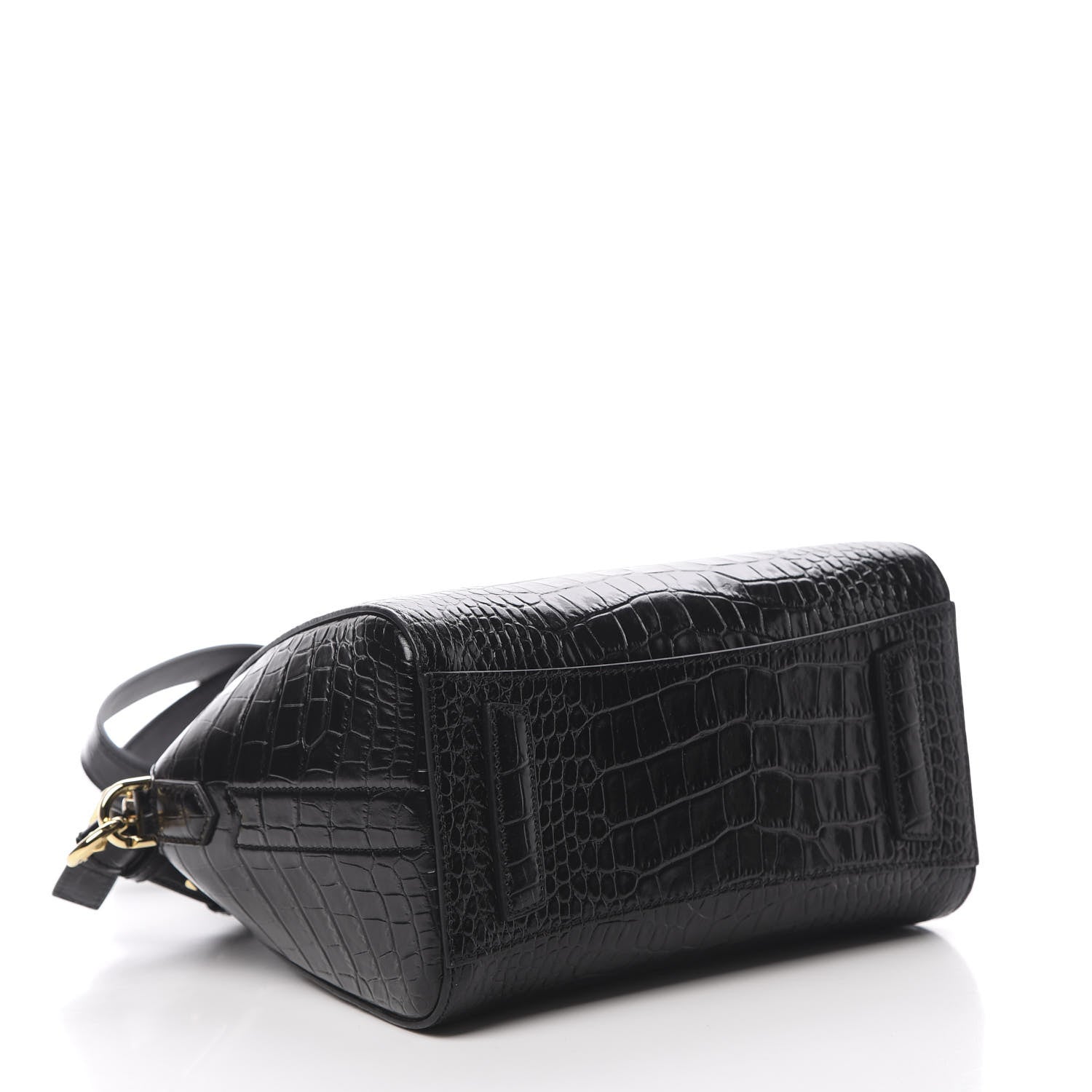 Givenchy Calfskin Crocodile Embossed Mini Antigona Black 4 of 10