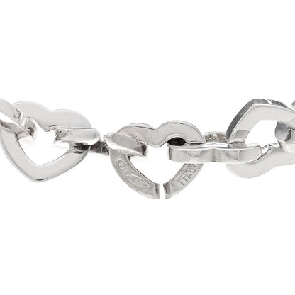 Tiffany Sterling Silver 18K Yellow Gold Heart Link Necklace 4 of 4