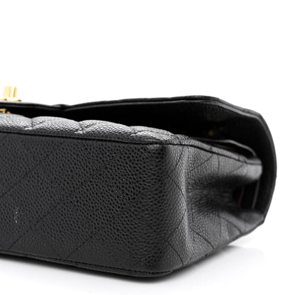 Chanel Caviar Quilted Medium Double Flap Black 10 of 11