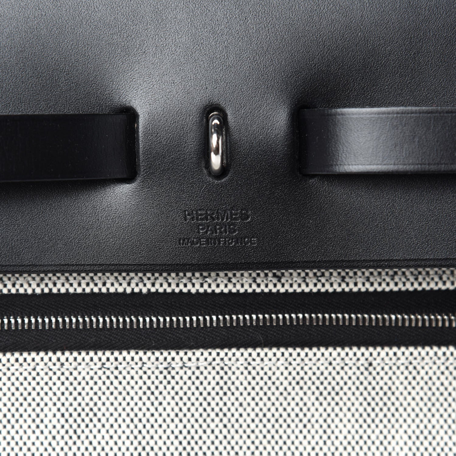 Hermes Toile H Berline Vache Hunter Herbag Zip 39 MM Black Ecru 9 of 10