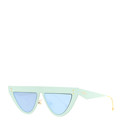 Fendi Acetate Metal Defender Sunglasses FF 0371/S Light Green 1 of 7