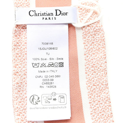 Christian Dior Silk Toile De Jouy Mitzah Scarf Pink 3 of 3