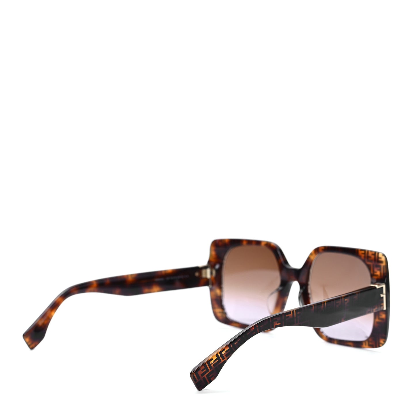 Acetate Fendi Bold Sunglasses FE40036U Havana Black