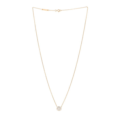 Van Cleef & Arpels 18K Yellow Gold Diamond Fleurette Pendant Necklace 3 of 4