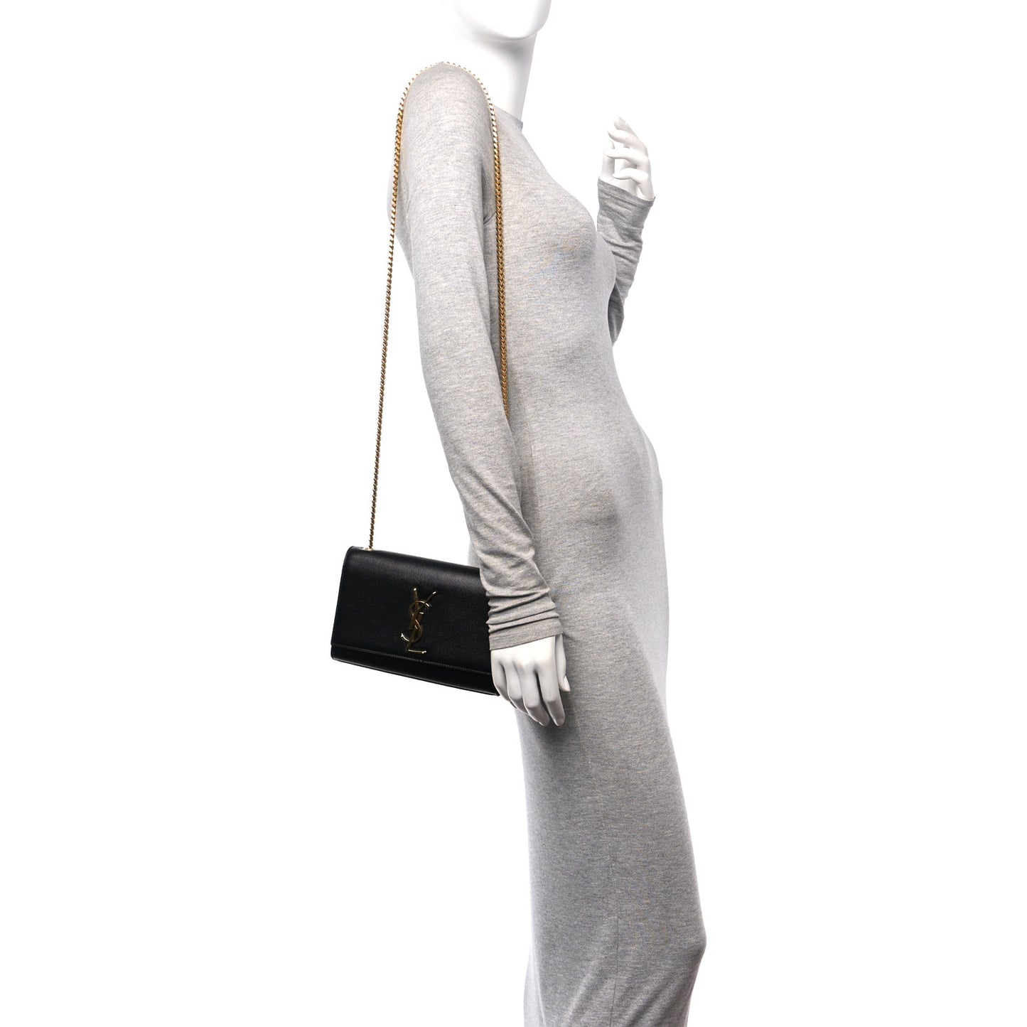 Grain De Poudre Small Monogram Kate Satchel Black