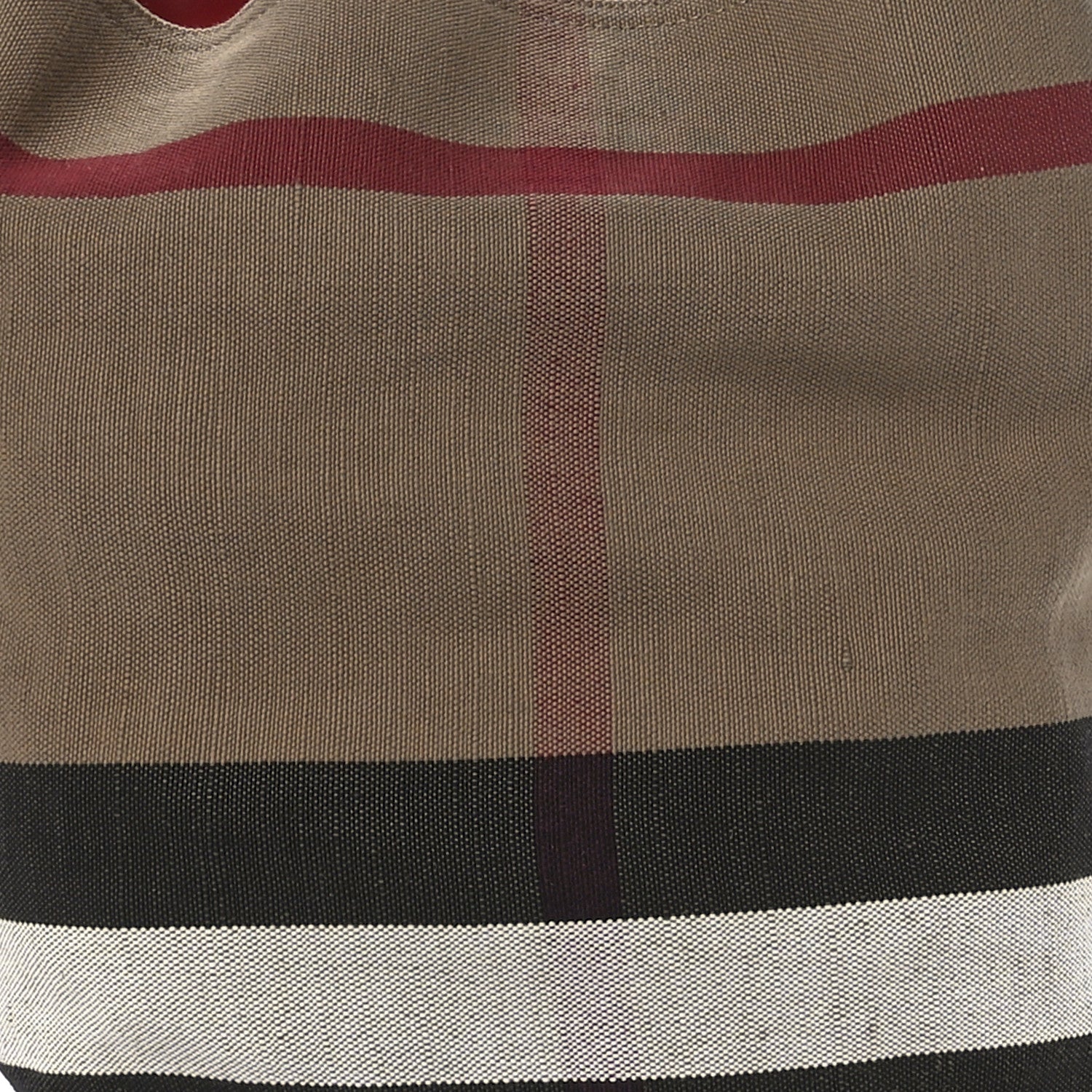 Burberry Canvas Mega Check Medium Ashby Hobo Cadmium Red 9 of 12