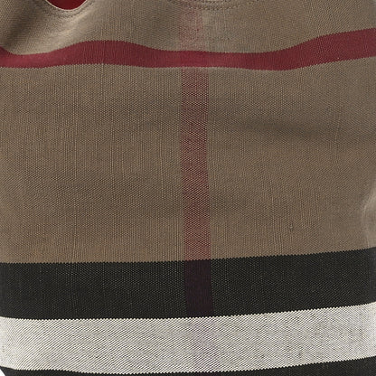 Burberry Canvas Mega Check Medium Ashby Hobo Cadmium Red 9 of 12